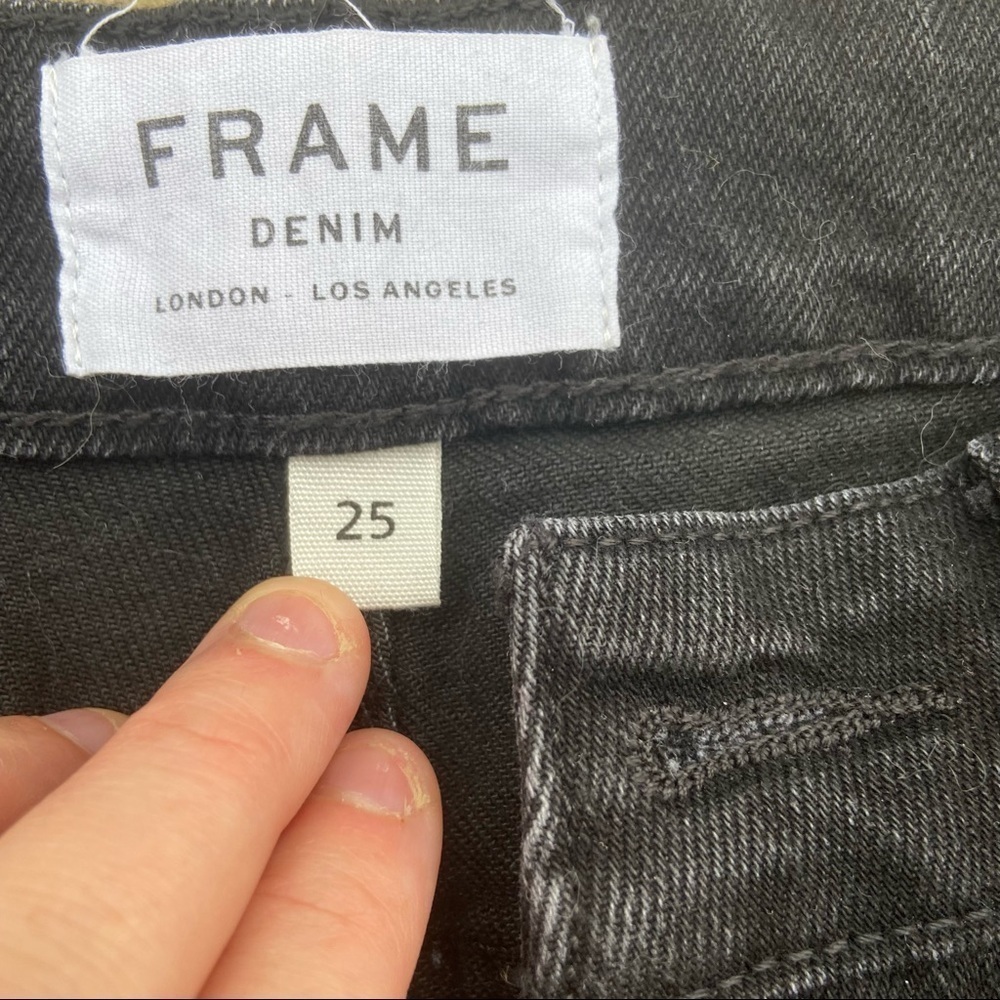 ** Frame denim revolve le skinny de Jeanne black jeans 25 - Picture 4 of 8